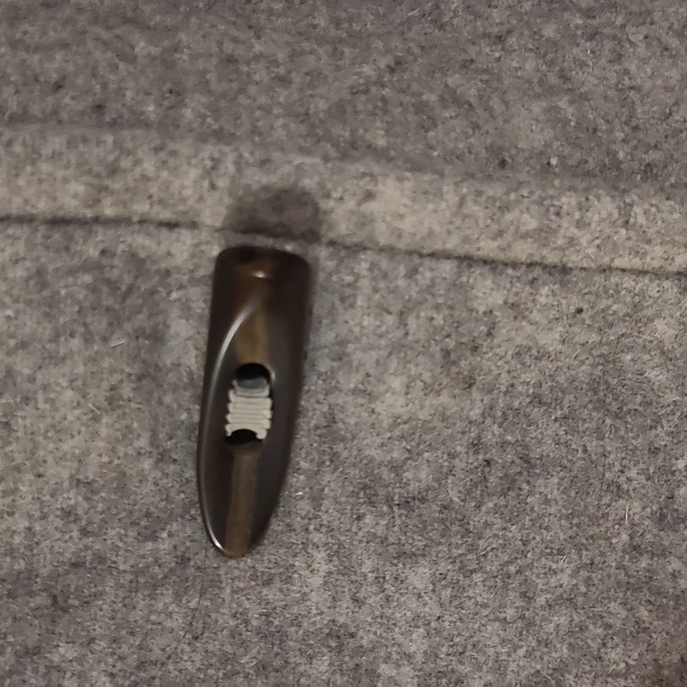 Chic Gray Double-Breasted Pea Coat - Picture 3 of 4